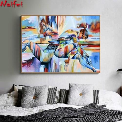 Full abstract Diy diamond painting Fantasy girl picture rhinestones embroidery diamond mosaic 5d cross stitch beauty woman decor