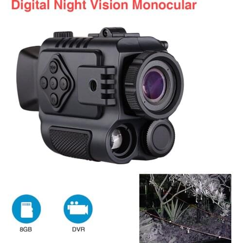 Portable Mini Infrared Night Vision 8GB Video Recording Monocular Digital Scope Telescope Long Range For Outdoor Hunting Sport
