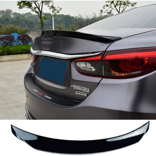 Trunk Spoiler ABS Plastic Auto Rear Trunk Wing Refit Accessories Spoiler for Mazda 6 ATENZA 2014 15 16 17 18 19 20 21