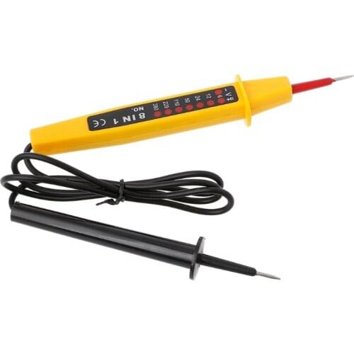 8 In 1 Tester Voltage AC DC 6-500V Auto Electrical Pen Detector
