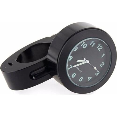 Universal 7/8 inch Motorcycle Handlebar Watch Waterproof Shockproof Buckle Mount Clock Watch for Scooter Motor Bike