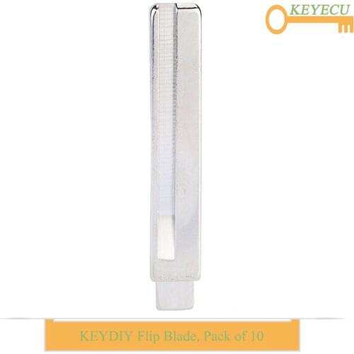 KEYECU 10 Pieces/Lot KEYDIY Universal KD Remotes Flip Blade - HY18R - for Hyundai Santa Fe 2013 2014 2015 2016 2017 2018