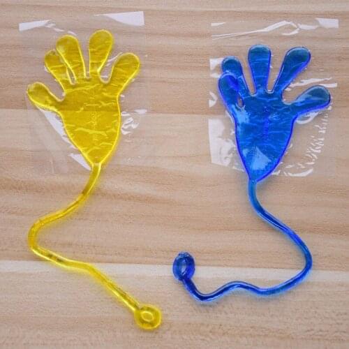 10pcs Cute Glitter Sticky Hands Gags Funny Adult Gadget Practical Jokes Gag Lover Gifts Toys For Children Baby Kids