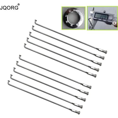 13 G 2.3 mm 304 Stainless Steel Material Electric Bicycle Motor Wheel Using Spokes Sliver Color J-bend Round Body Spoke With Cap