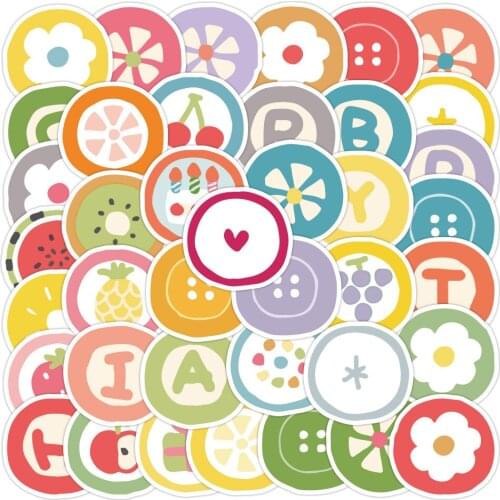 40PCS Cute Fruit Flowers Logo Stickers Graffiti Stickers Skateboard Guitar Laptop Travel Luggage Classic Kids Toy Sticker Decal