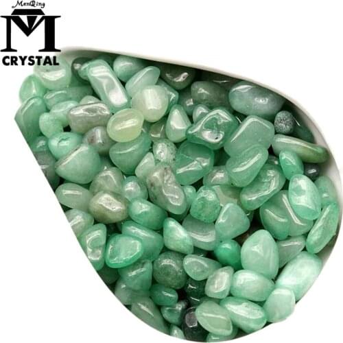 100g/pack Natural Dongling Jade Crystal Gravel green quarz stone House Decoration Flowerpot Aquarium Ornamental Fish Tank