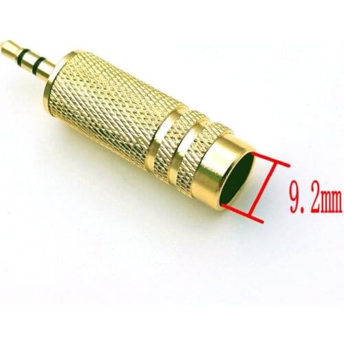 50pcs copper Stereo 3.5mm Jack Plug Gold Plated Audio Connector adapter Soldering