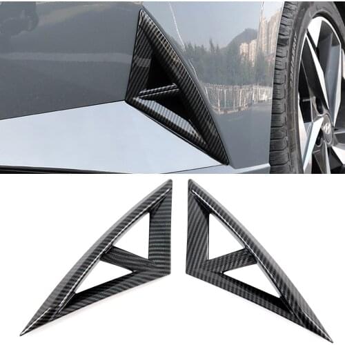 Car Accessories for Hyundai Elantra Avante CN7 2020 2021 2022 ABS Front Fog Light Lamp Bezel Cover Trim 2pcs