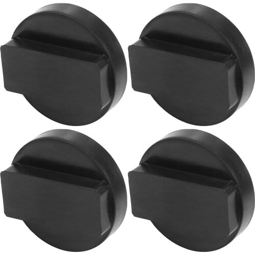 X Autohaux 4pcs Car Lift Jack Stand Rubber Pads Rubber Car Slotted Floor Jack Pad Puck Support Frame Rail Protector For BMW