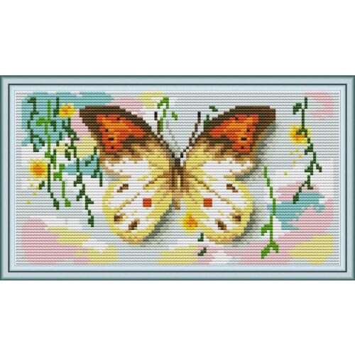 Butterfly 8 cross stitch kit aida 14ct 11ct count print canvas cross stitches needlework embroidery DIY handmade