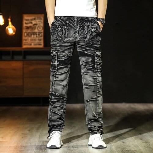BingChenXu Men's Trousers With Pockets