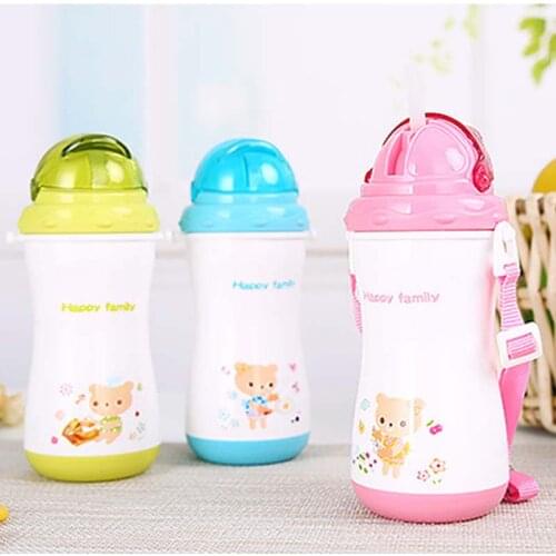 Baby Feeding Bottles Cups Kids Water Milk Bottle Soft Mouth Duckbill Sippy Baby Feeding Bottle Infant Training