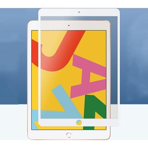 For Apple iPad 8 10.2 2020 iPad 7 10.2 2019 10D Full Cover Tablet Tempered Glass For iPad 2 3 4 5 6 9.7 Screen Protector Film