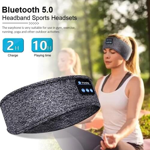 Leep Headphones Bluetooth Headband Wireless Sports Headsets With Built In Speakers For Workout Running Yoga 2021 NEW