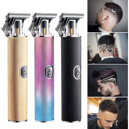 T9 hair trimmer USB Clipper Cordless Men Hair Cutting Machine Beard trimmer 0mm razor shaver Electric Hair Clipper