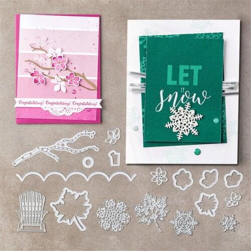Julyarts Metal Courtyard Cutting Dies Scrapbooking Carbon Steel Material Craft Creative Stamps Paper Combination