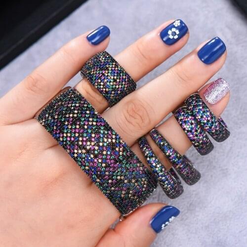 Missvikki BOHO New 3PC Multicolor Bracelet Ring Earring Set For Women Bridal Wedding Shiny Cubic Zirconia PARTY WEDDING Jewelry