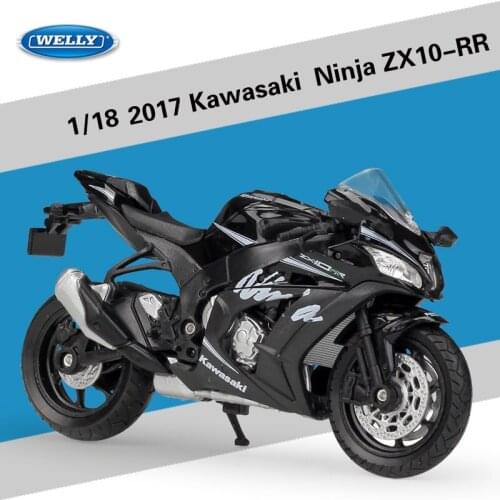 Welly 1:18 2017 Kawasaki Ninja ZX10-RR Simulation Model Car