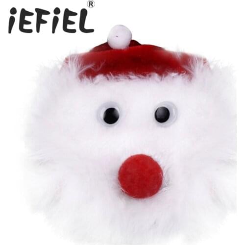 Sexy Chest Stickers 1 Pair Christmas Santa Claus Pasties Reusable Adhesive Nipple Cover Sticker for Xmas Cosplay Party Gift