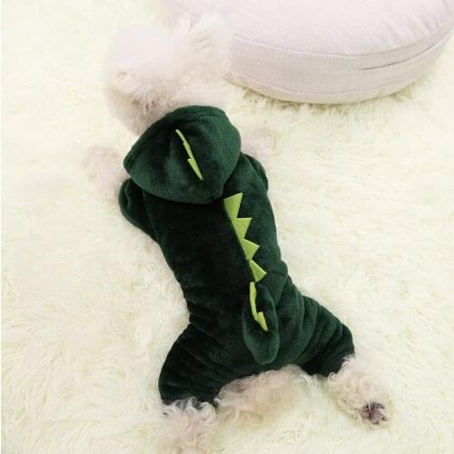 Dinosaur Dogs Pajamas Pet Dog Jumpsuits Clothing Flannel Pet Dog Clothes for Cat Dogs Coat Jacket Chihuahua Yorkshire Ropa Perro