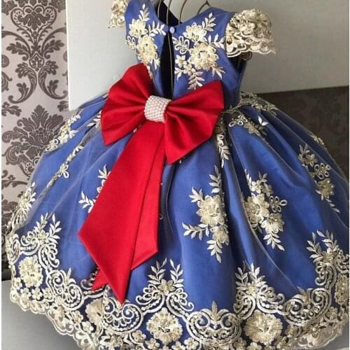 24m Newborn Baby Girl 1st Birthday Dress Tutu First Christmas Party Cute Bow Dress Infant Christening Gown Toddler Girls Clothes