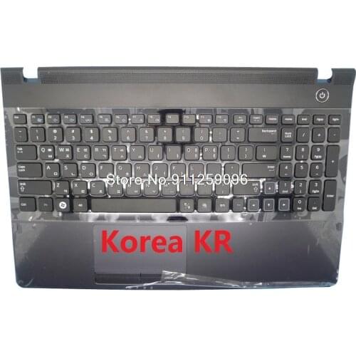 Laptop Palmrest&Keyboard For Samsung NP300E5A 300E5A Canada CA Korea KR Slovenian SL SV Russia RU BA75-03613E Touchpad New