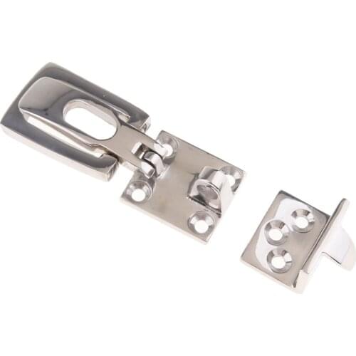 316 Stainless Steel Swivel Eye Hasp Latch for Marine Boat Cabin, RV