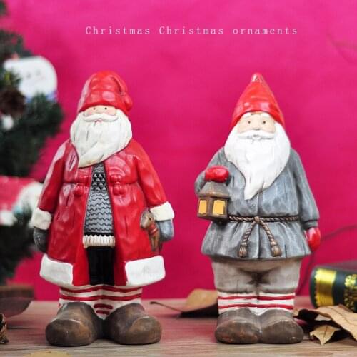 CHRISTMAS SANTA CLAUS HIGH QUALITY CERAMIC HOME LIVING ROOM DECORATION FAIRY GARDEN EXQUISITE ORNAMENT HIGH-END UNIQUE GIFT