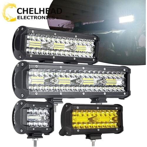 Led Bar Offroad 12v 24v Car Led Driving Fog Work Bar Light for Truck Tractor Boat ATV UTV SUV UAZ 4x4 60W 120W 180W 240W