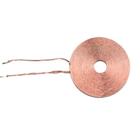 Taidacent 10PCS 28mm 19uH Small Electro Magnet Coil Diy Wireless Charger Transmitter Receiver Litz Wire Induction Charging Coil