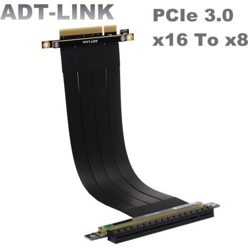 RTX Graphics Video Cards Extension Cables Full Speed Stable PCIe x8 To x16 Riser Adapter PCI Express Gen3.0 ETH BTC Mining Wire