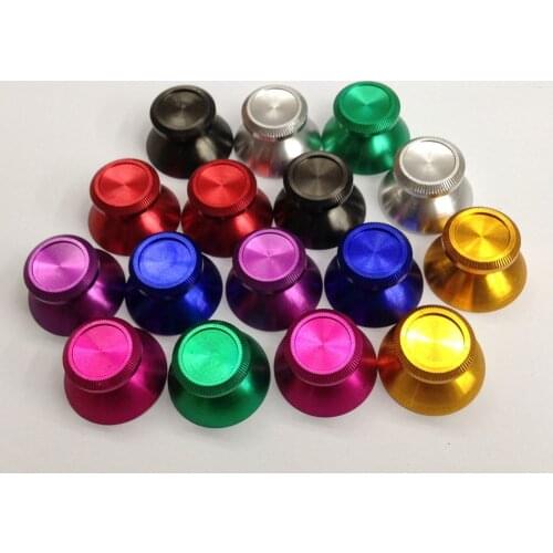 2pcs Universal 3D Thumbstick Cap Aluminum Alloy Metallic Metal Analogue Analog Joystick Stick Module For PS4 Xbox One Controller