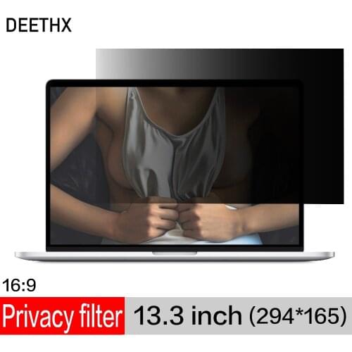 High Quality 13.3" PET Privacy Filter Screen Protective film for Widescreen16:9 Laptop 11 5/8"wide x 6 1/2" high (294mm*165mm)