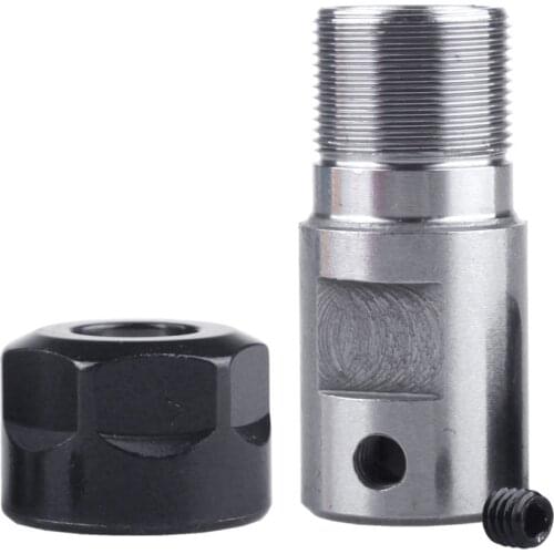 1pc ER11 Collet Chuck Motor Shaft Extension Rod Spindle Collet Lathe Tools Holder Inner 8mm For CNC Milling Machine
