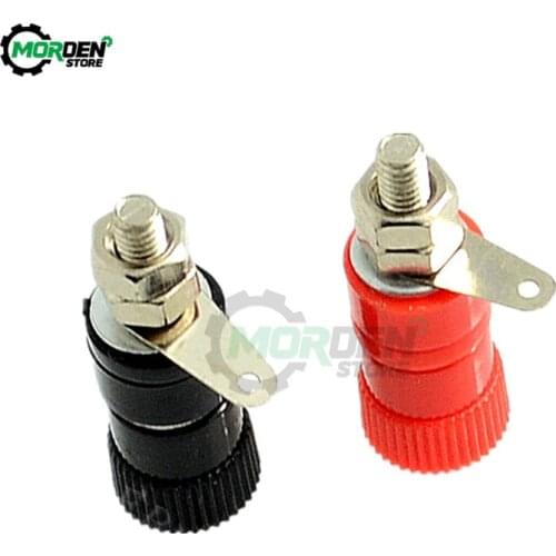 10Pcs/5Pairs JS-910B dia 8mm Breadboard Fixing Hole Terminals Socket Female Binding Post For Speaker Audio Terminals Splice