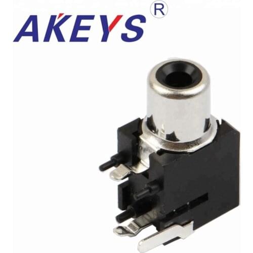 10 PCS AV-8.4-9A PCB Mount AV Concentric Outlet 1 RCA Female Socket Board Adapte