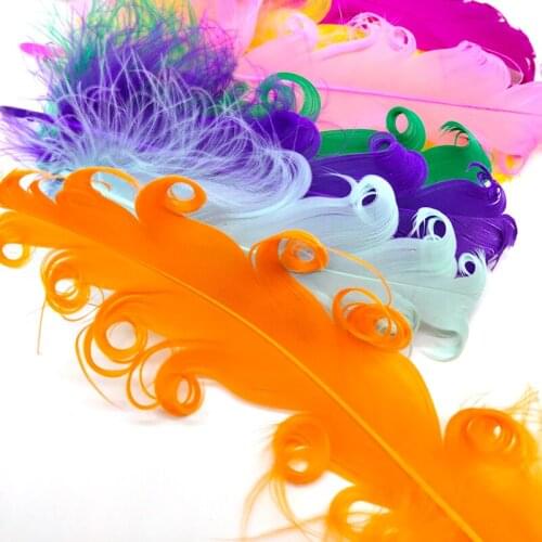 Beatiful 10pcs/lot Volume White Goose Feather For Craft Hat Embellishments Floral Arrangement Material Accessories Diy