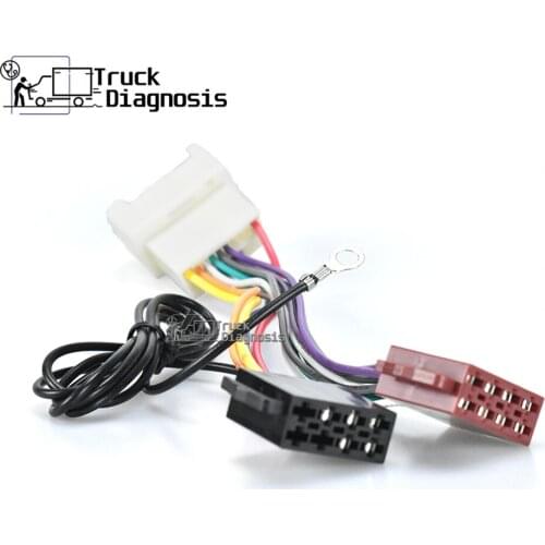 12-030 ISO Radio for MITSUBISHI for only acceptable for new 20-pin plug Wiring F-Harness Wire Cable Plug Adaptor Stereo