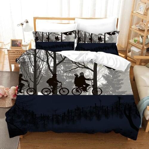 Stranger Things Children Adult Down Quilt Cover Pillowcase Bedding Set 3D-Printed Quilt Home Textiles 2/3pcs