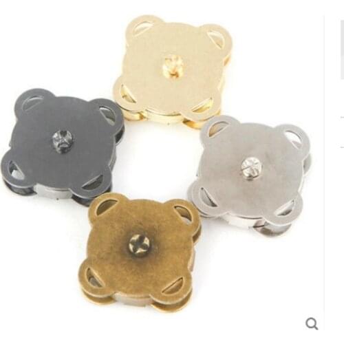 20PCS Metal magnetic buckle magnet buckle strong seamless magnet buckle bag buckle coat buckle purse accessories