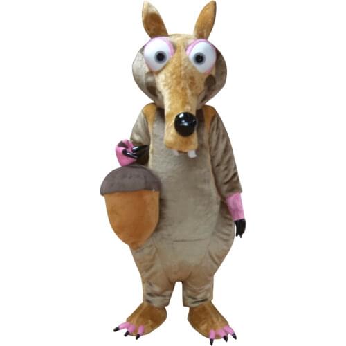 2019 Squirrel Mascot Cartoon Animal Costume Props Adult Cosplay Dress Interesting Funny Cartoon Character Clothing Gift Handmade
