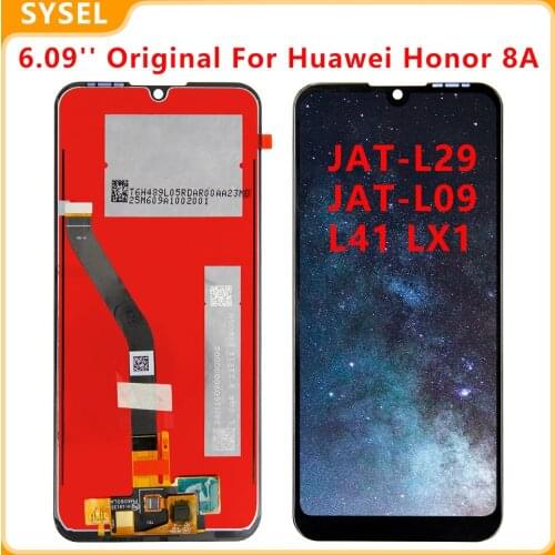 6.09'' Original For Huawei Honor 8A LCD JAT-L29 JAT-L09 L41 LX1 Lcd Display Touch Screen Digitizer Assembly
