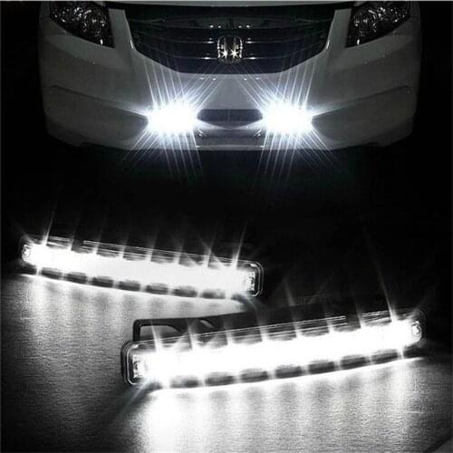 8LED Daytime Running Light Cars DRL The fog Driving Daylight Head drl lamps For Automatic Navigation Lights Singnal Lamp