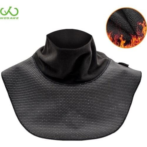 WOSAWE Winter Motorcycle Neck Sleeve Balaclava Face Cover Windproof Thermal Warm Motocross Ski Mask Chest Shields Top Bib Gear