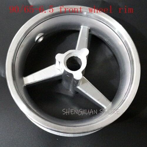 Free Shipping Pocket Bike Aluminum Wheel 90/65-6.5 Front Hub for Pocket Bike 47cc 49cc Good Quality