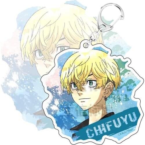 Anime Tokyo Revengers Keychain Cartoon Comic Acrylic Figure Keyring Women Man Bag Car Holder Trinket Key Accessories Charm