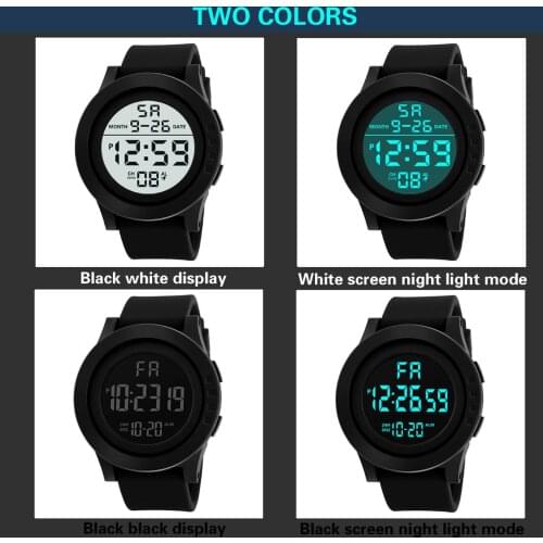 Trendy Mens LED Digital Display Watch Date Sport Women Outdoor Electronic Watch часы мужские relogio masculino reloj hombre