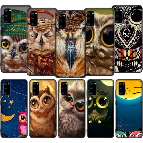 T11 Animal Owl Case for Samsung A01 A10 A11 A20 A20E A21 A30 A40 A41 A50 A51 A60 A70 A71 A81 A91 M10 M20 M30