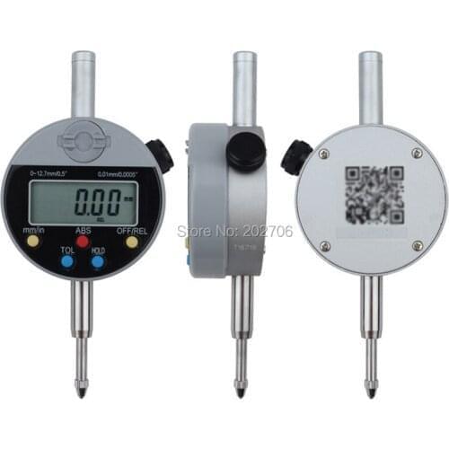 Guanglu brand 0-12.7mm Digital indicator with MAX / MIN value function dial indicator with peek hold facility