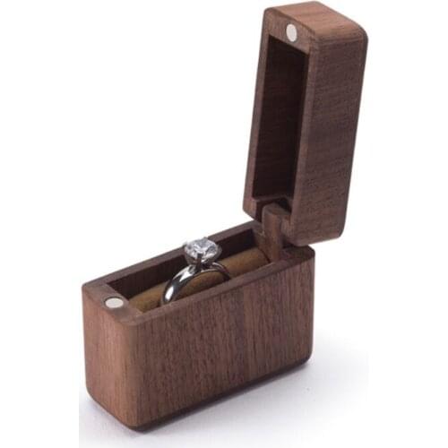 Wood Ring Bearer Box Wedding Engagement Ring Holder Box Jewelry Box Favor Gift